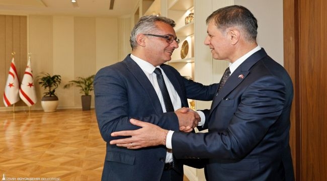 Başkan Tugay'dan KKTC'de iş birliği hamlesi: Lefkoşa'ya spor parkı desteği