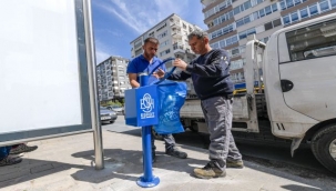 Duraklara 3 binin üzerinde çöp kovası