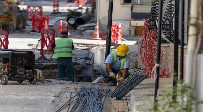 İZSU, kentin Güney Bölgesi'nde 50 kilometrelik altyapı ağını örüyor.