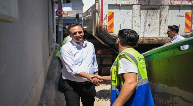 Başkan Eşki Çamdibi'nde sözünü tutuyor
