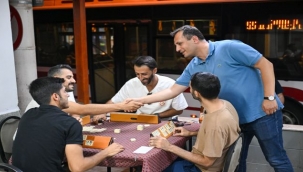 Başkan Eşki’den Çamdibi’nde esnaf turu