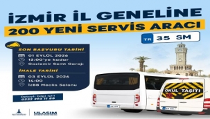 Büyükşehir'den İzmir'e 400 yeni servis aracı plakası