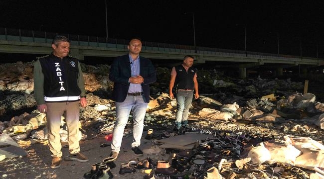 Bornova'da kaçak moloz seferberliği