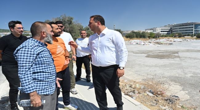 Bornova'da kaçak molozla topyekün mücadele