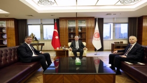 Başkan Tugay'dan Ticaret Bakanı Bolat'a ziyaret