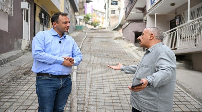 Bornova'da bir yol sorunu daha çözüldü