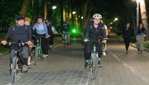 Görme engelliler Kültürpark'ta pedal çevirdi